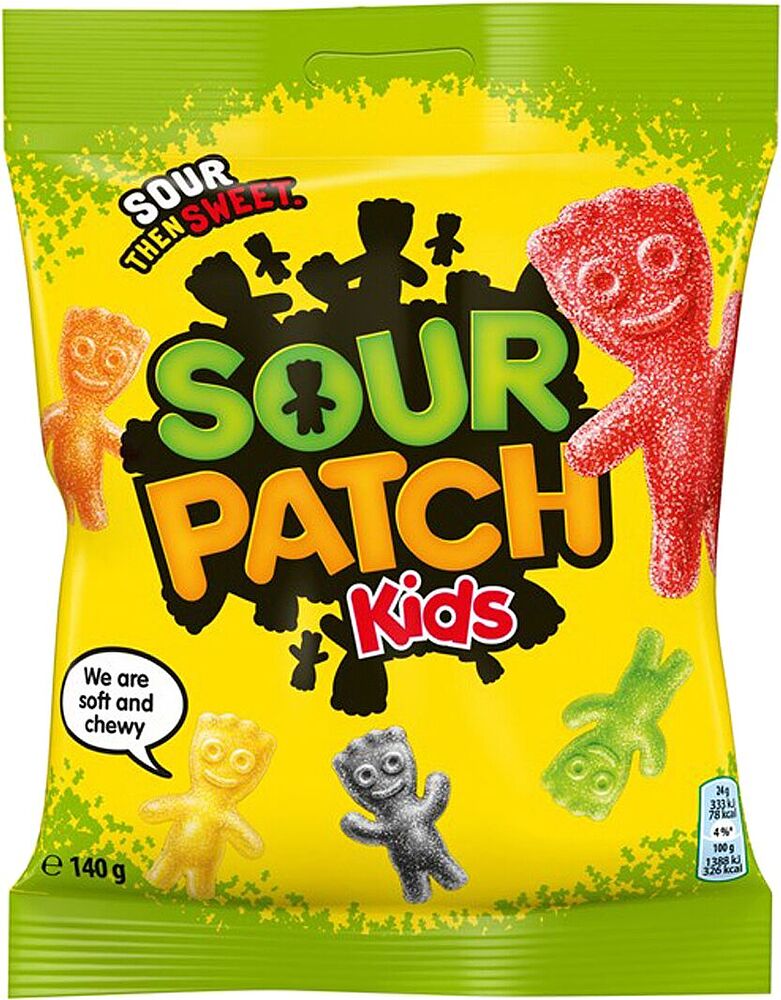 Конфеты желейные "Sour Patch Kids" 140г