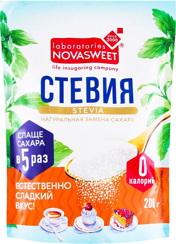 Շաքարի փոխարինիչ «Novasweet Stevia» 200գ
