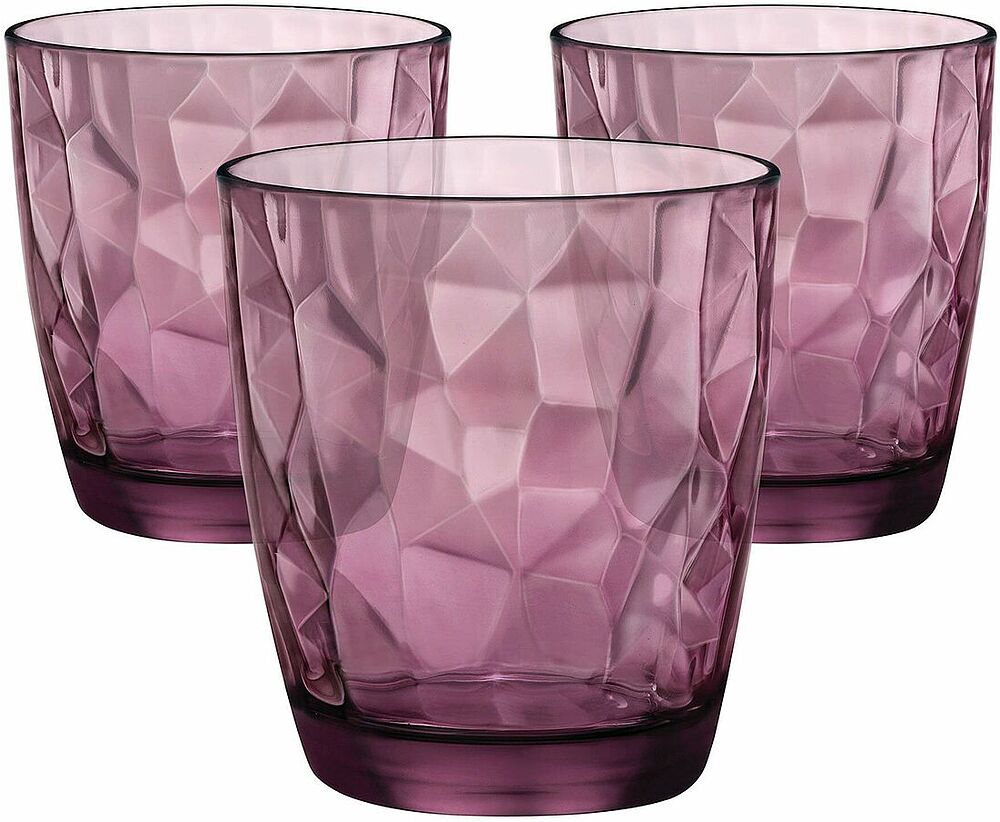 Glass "Bormioli Diamond" 3 pcs
