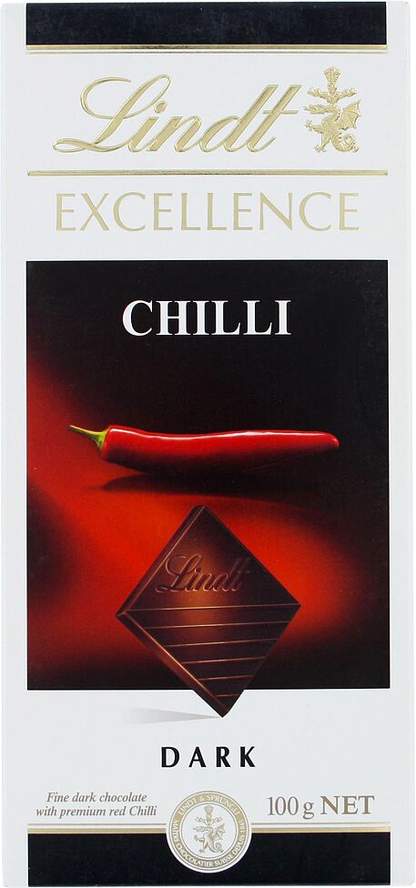 Dark chocolate with chilli "Lindt Excellence" 100g 