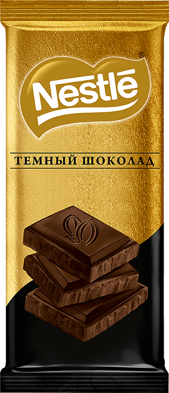 Шоколадная плитка, темная "Nestle" 90г  