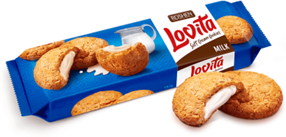Cookies with milk filling "Roshen Lovita" 170g