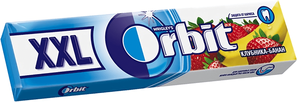 Chewing gum "Orbit XXL" 20.4g Strawberry & Banana