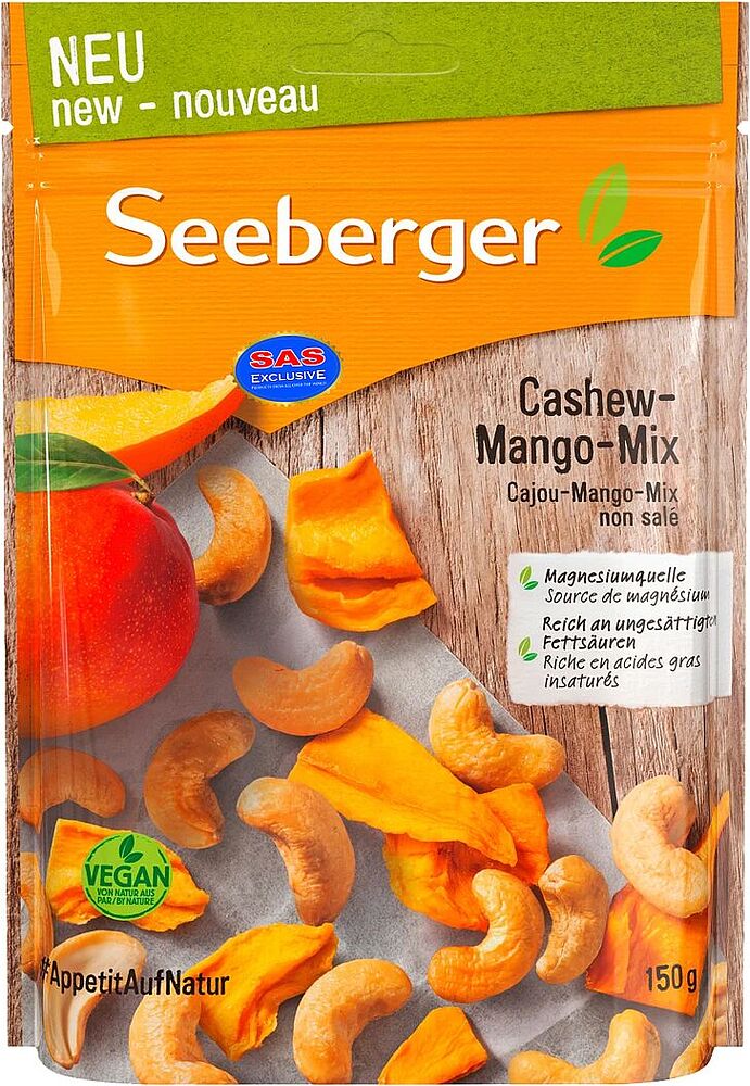 Кешью и манго "Seeberger Mix" 150г