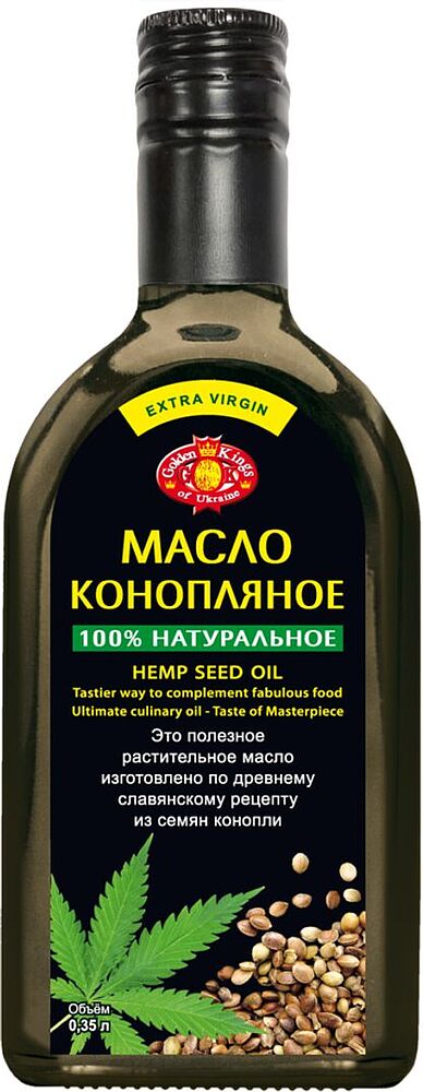 Hemp seed oil "Golden Kings Extra Virgin" 0.35l
