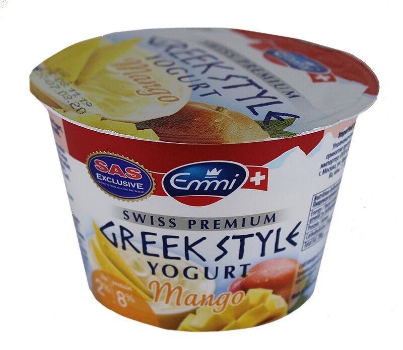 Йoгурт с  манго "Emmi Greek Style" 150г, жирность: 2%