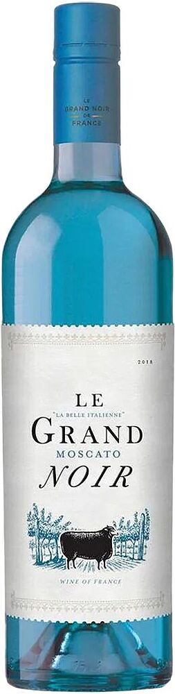 Вино белое "Le Grand Noir Moscato" 0.75л
