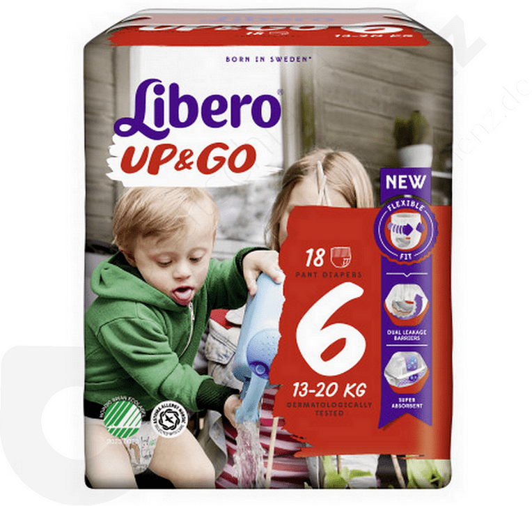 Panty - diapers "Libero Up&Go N6" 13-20kg, 18pcs