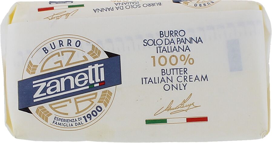 Масло сливочное "Zanetti" 250г, жирность: 82%