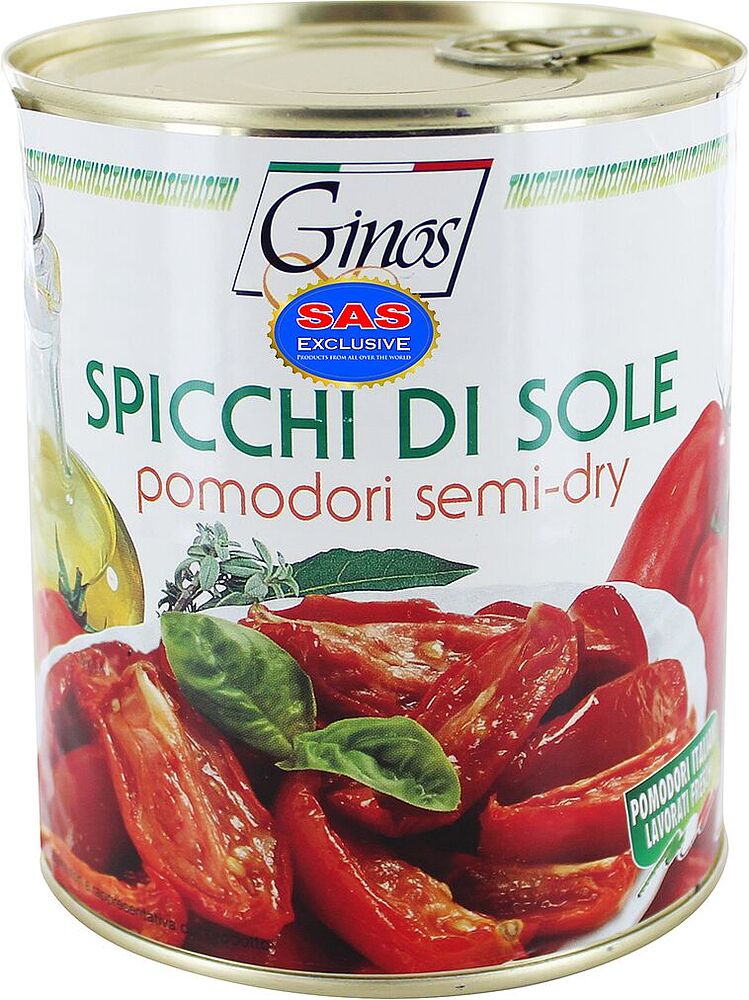 Dried tomatoes in oil "Ginos" 770ml
