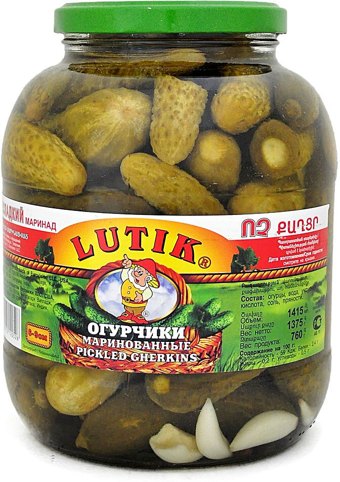 Pickled cornichons "Lutik" 1.415g