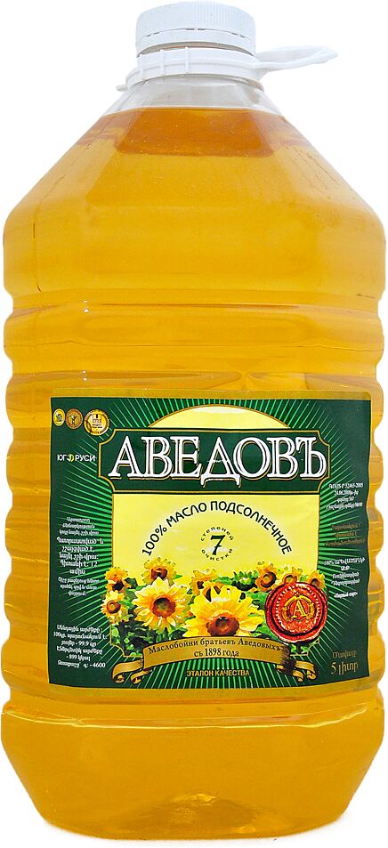 Sunflower oil  "Avedov" 5l