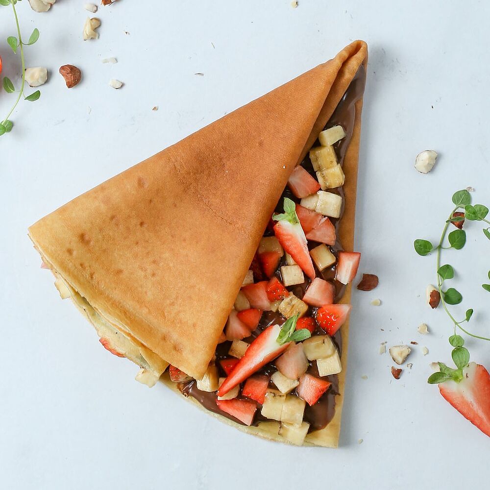 Crêpe with Nutella and fruits