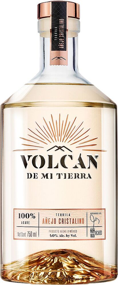 Tequila "Volcan Anejo Cristalino" 0.7l
