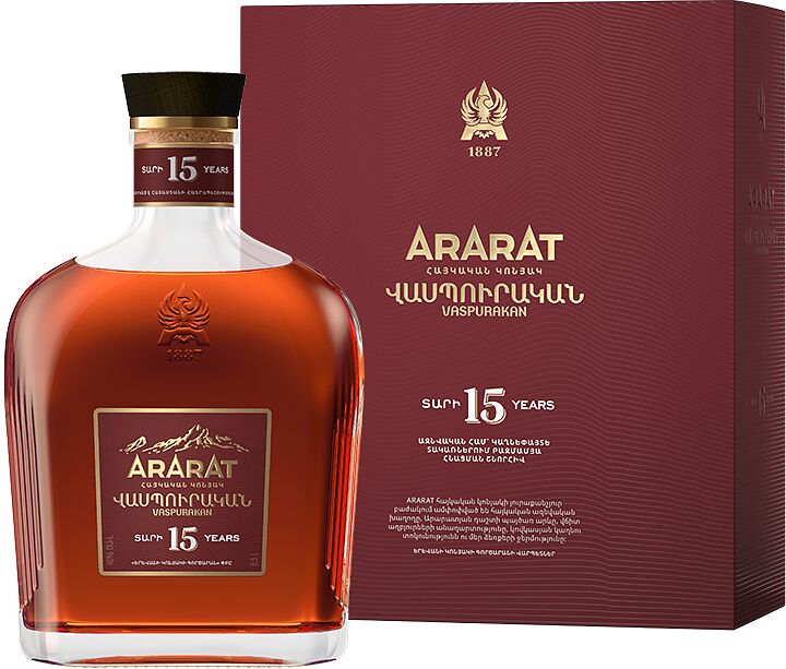 Cognac "Ararat Vaspurakan 15*" 0.5l  