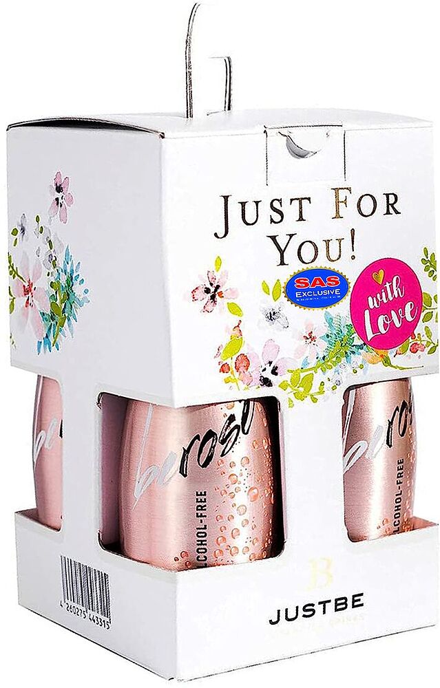 Semi-sparkling wines collecton "JustBe Just For You" 4*200ml

