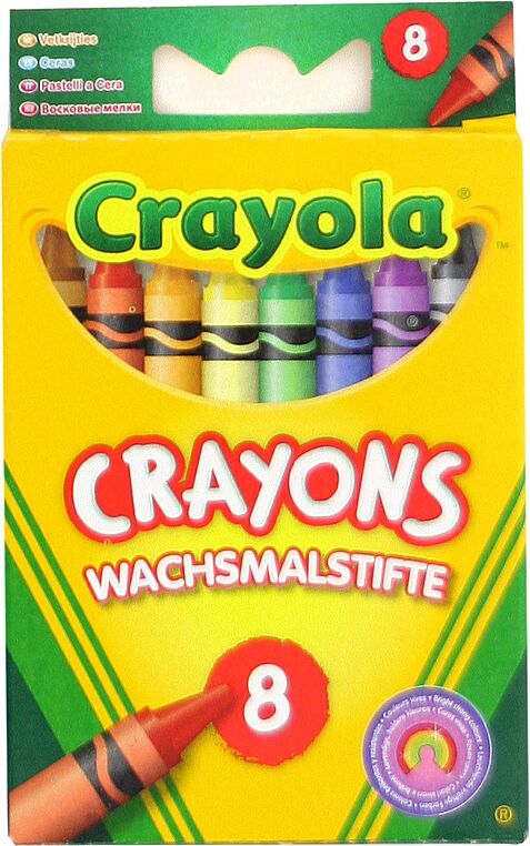 Карандаши восковые цветные "Crayola" 8 шт