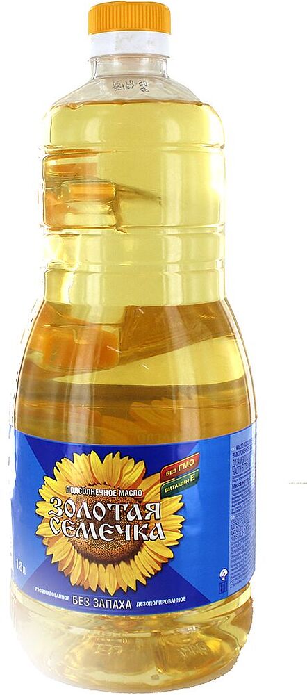 Sunflower oil "Zolotaya Semechka" 1.8l