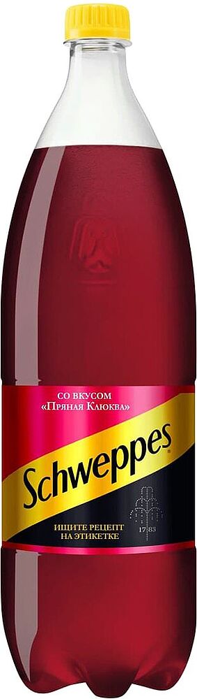 Refreshing carbonated drink "Schweppes" 1l Cranberry