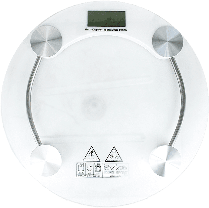 Scales glass "Personal scale" 1pcs. 0.1-180kg