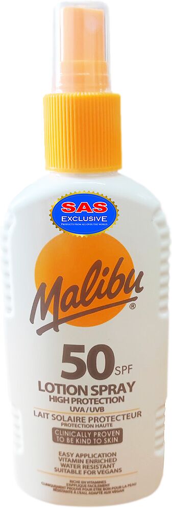 Sunscreen lotion-spray "Malibu 50 SPF" 200ml
