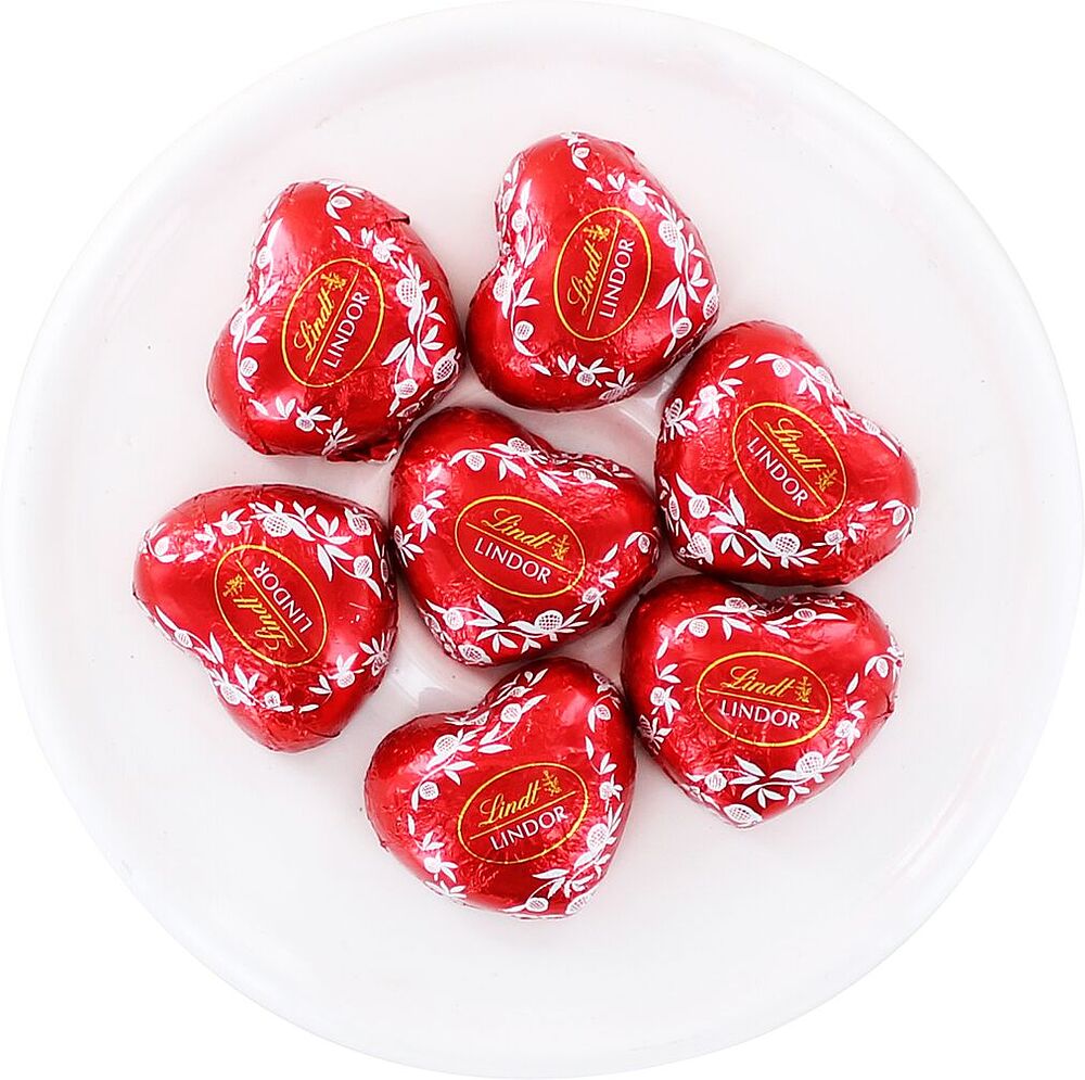 Chocolate candies "Lindt Lindor Herz Vollmilch"