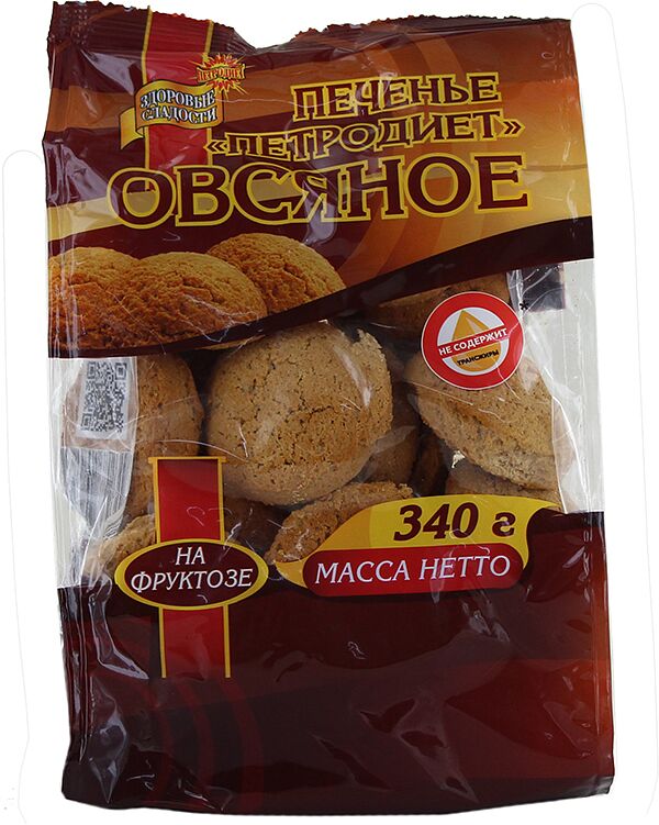 Oat cookies "Petrodiet Zdorovie Sladosti" 340g