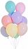 Pastel helium gas balloons 10 pcs