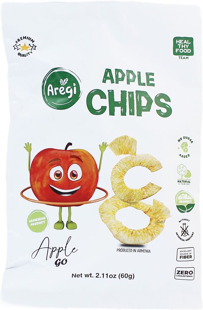 Chips "Aregi" 60g Apple
