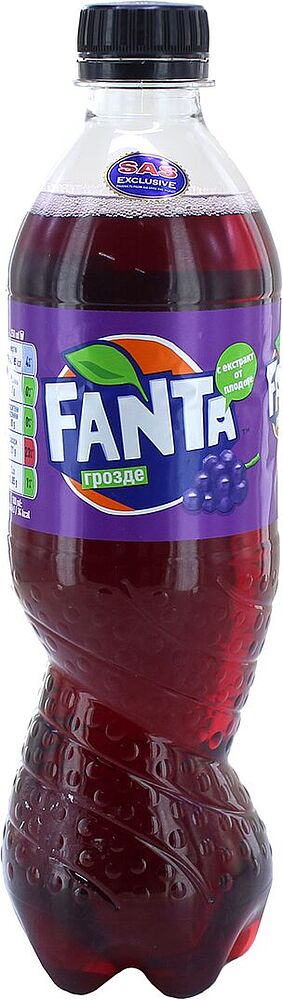 Освежающий газированный напиток "Fanta" 0.5л Виноград