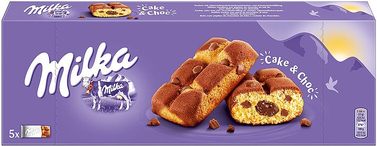Biscuits with chocolate pieces "Milka Cake & Choc" 175g