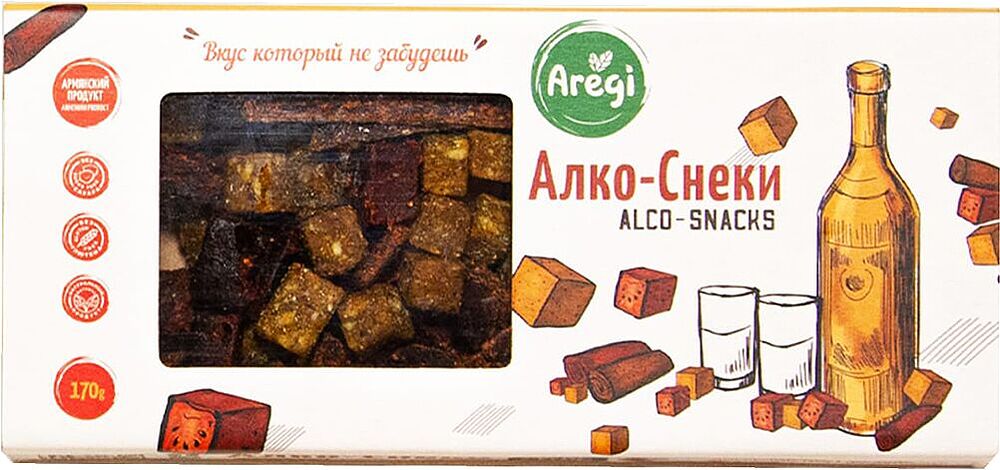 Assorted salty dried fruits "Aregi Alco Snacks" 170g