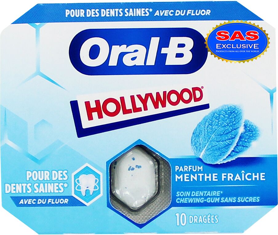 Chewing gum "Oral-B Hollywood" 17g Mint