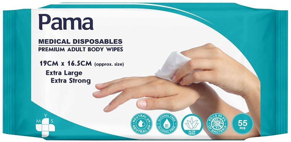 Medical wet wipes "Pama" 55 pcs
