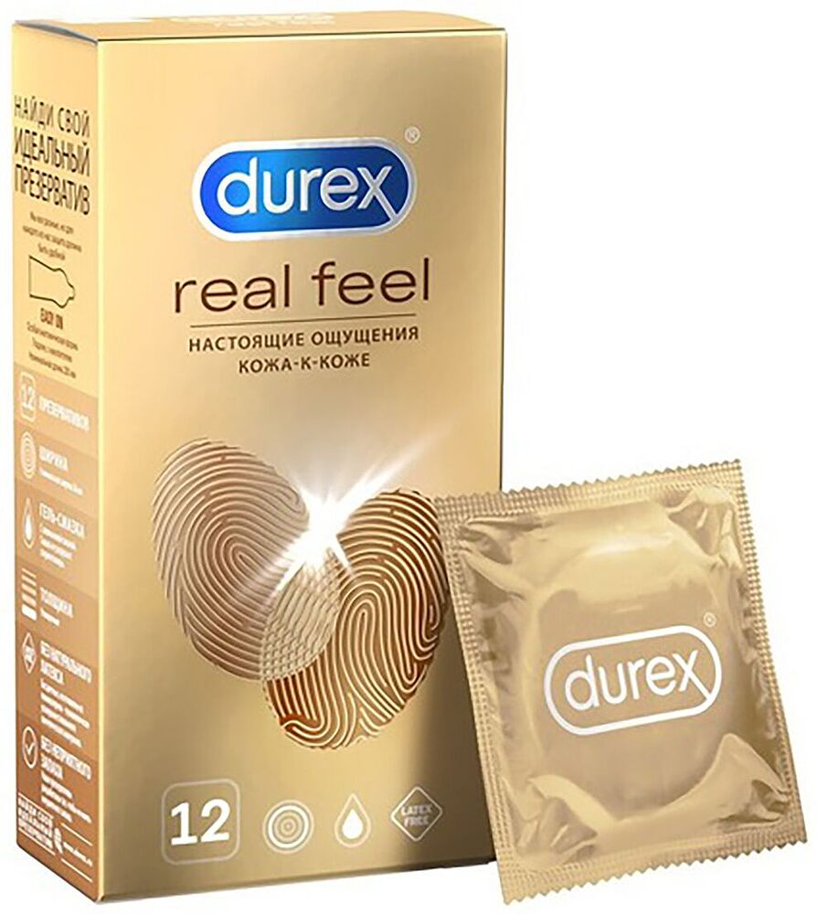Condoms "Durex Real Feel" 12pcs
