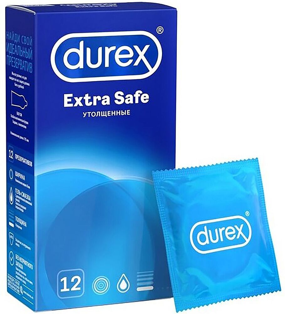 Պահպանակ «Durex Extra Safe» 12հատ