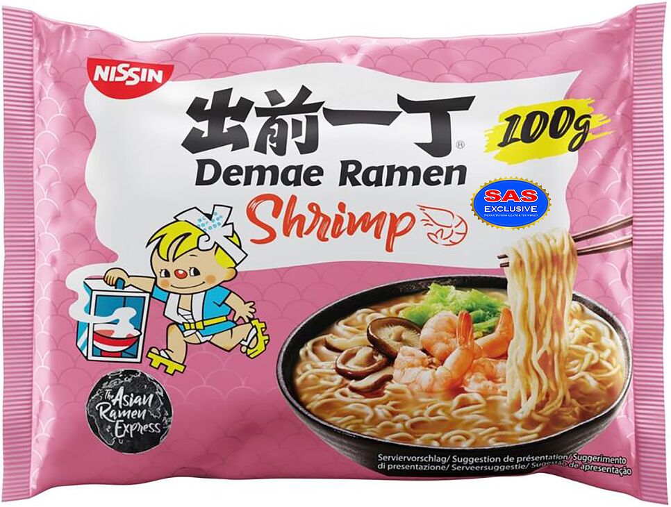 Noodles "Demae Ramen" 100g Shrimp
