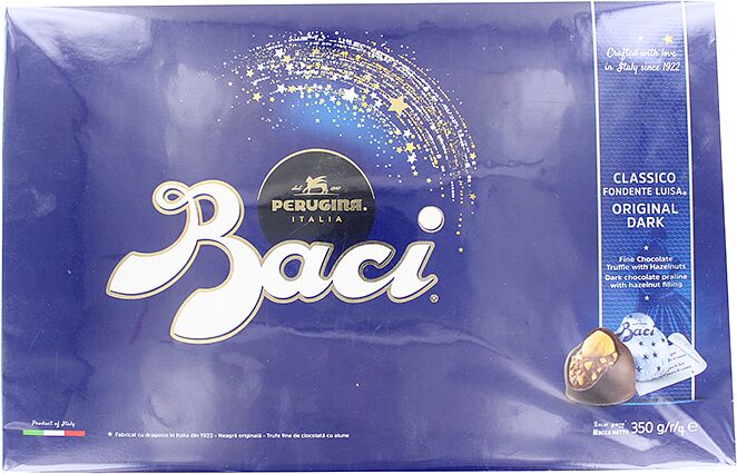 Chocolate candies collection "Parugina Baci Original Dark" 350g