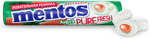 Chewing gum "Mentos Pure Fresh" 15.5g Watermelon