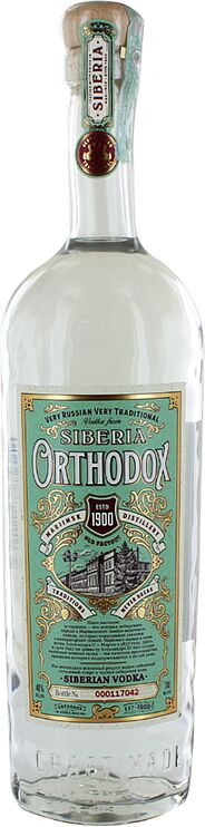 Водка "Siberica Orthodox" 0.7л 