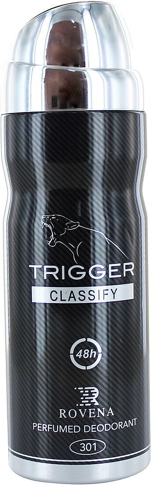 Дезодорант парфюмированный "Rovena Trigger Classify" 200мл