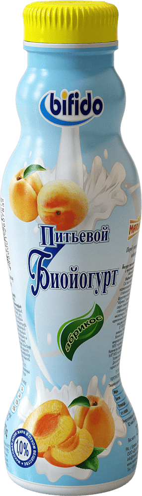Drinking bioyoghurt with apricot "Marianna Bifido" 270g, richness: 1,0%