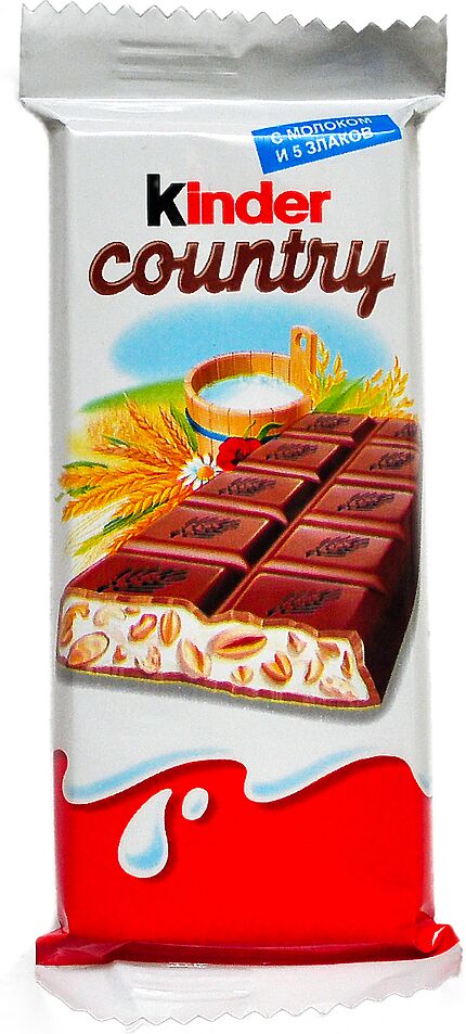 Milk chocolate "Kinder Country" 23.5g