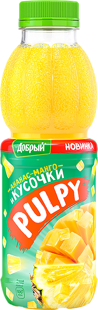 Напиток "Pulpy" 450мл Ананас и манго