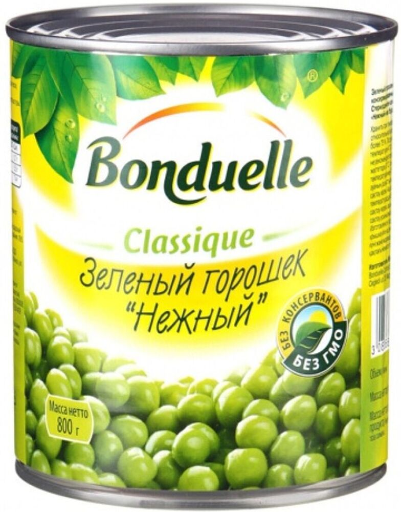 Зеленый горох  "Bonduelle Delicate" 800г 