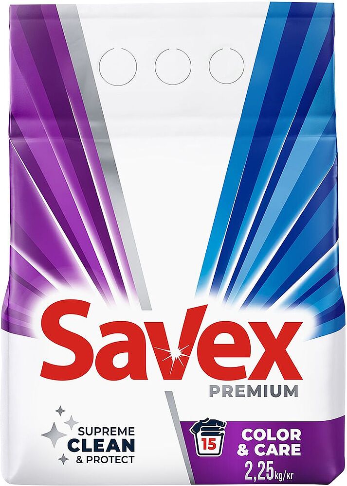 Washing powder "Savex Color Brightness" 2.25kg Color