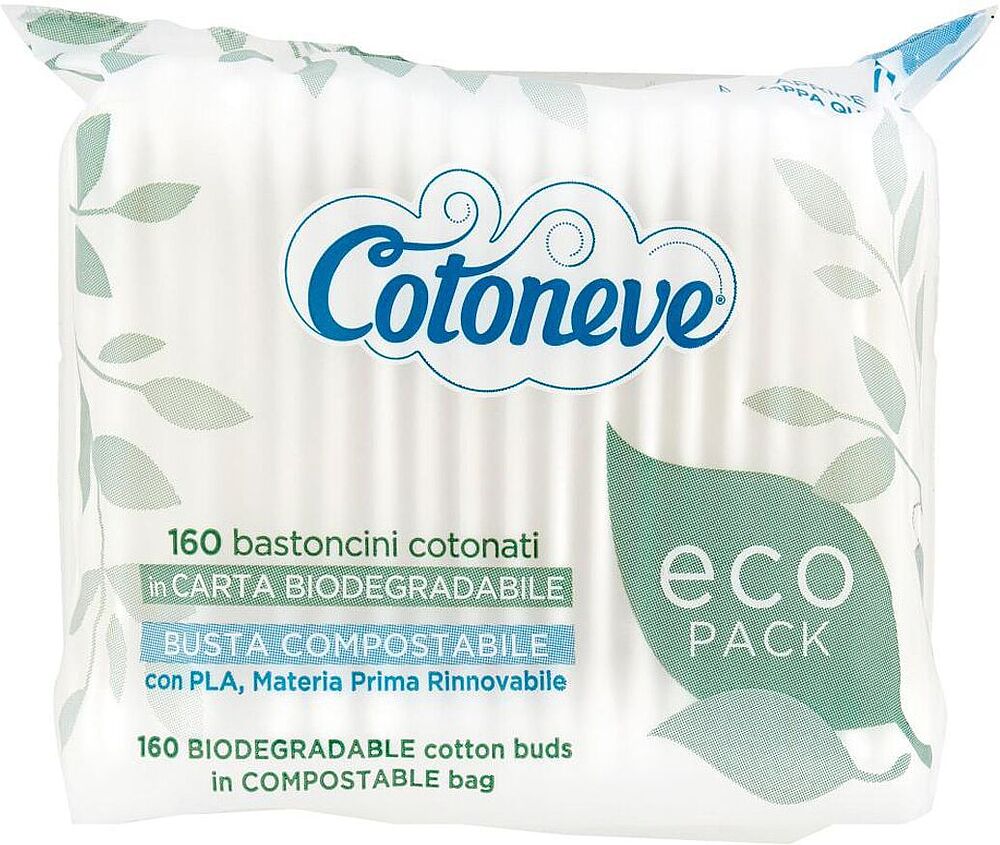 Cotton buds "Cotoneve Eco" 160 pcs
