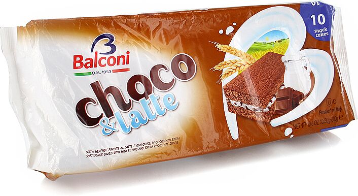 Biscuit with milk filling "Balconi Choco&Latte" 300g