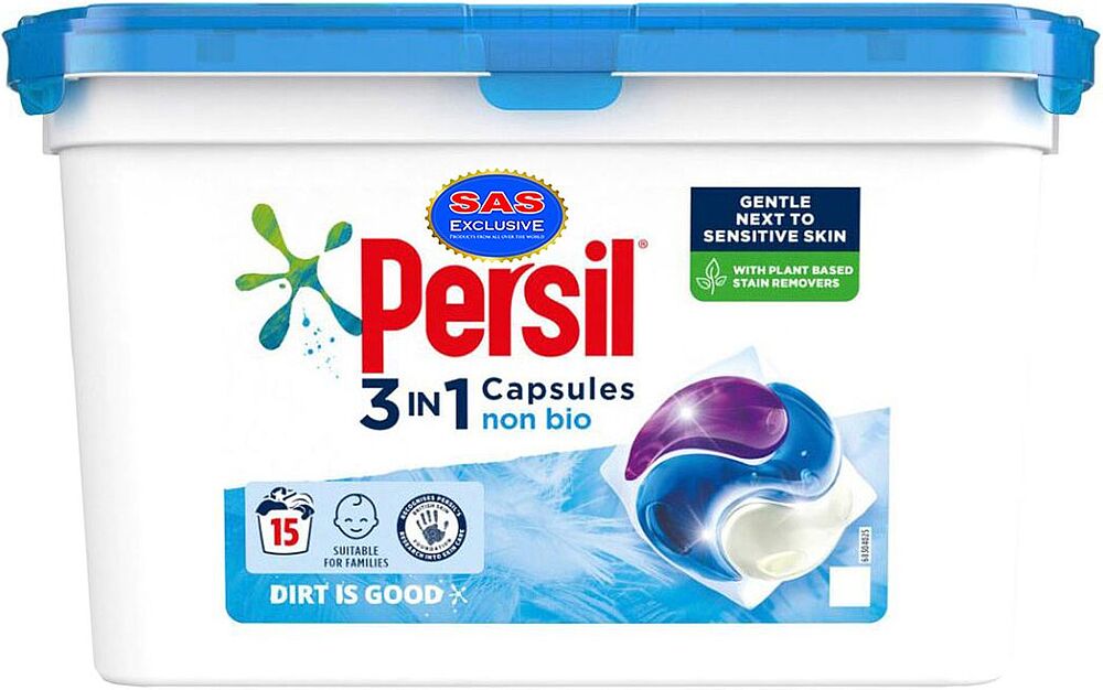 Washing capsules "Persil Non Bio 3 in1" 15 pcs Universal
