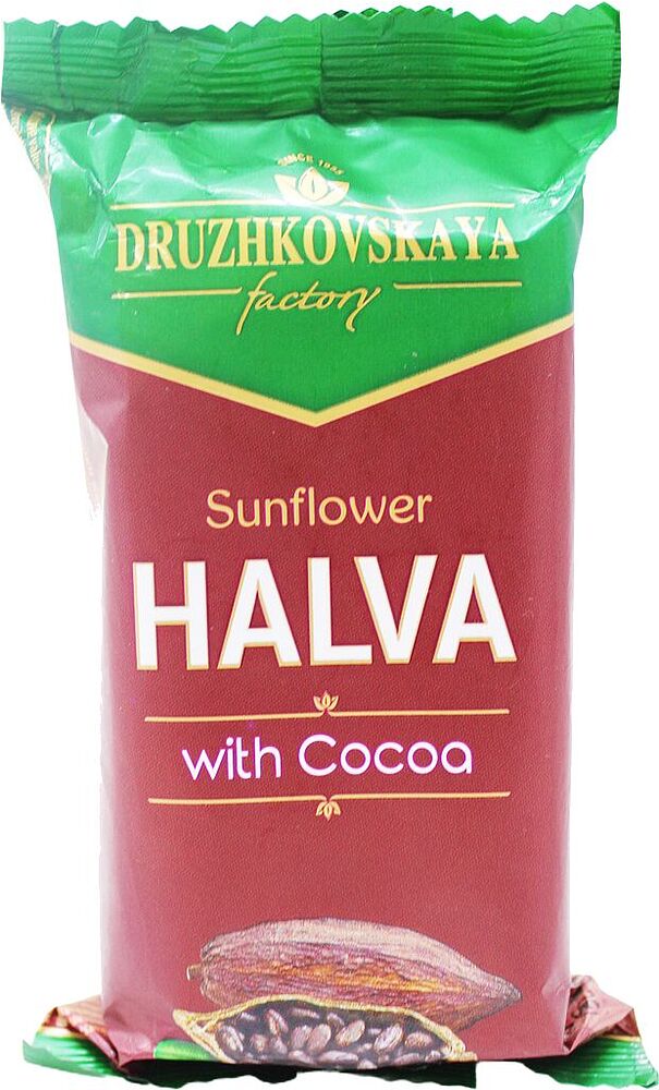 Halva with cocoa "Druzhkovskaya" 200g
